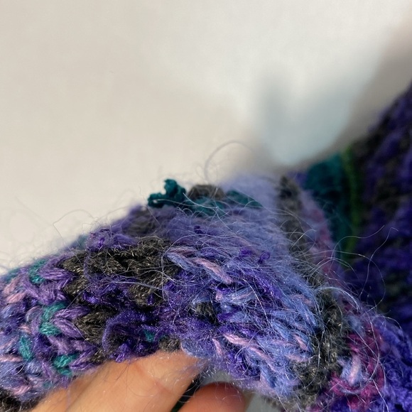 Sigrid Olsen Hand Knit Multicolor Cardigan Sweater size medium - Picture 14 of 15